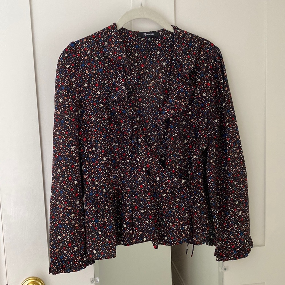 Madewell Silk Wrap Shirt